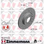 ��������� ���� ALFA Romeo 159 (939_) 06.2005 Zimmermann 110221352 - ����