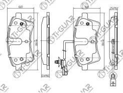 ��������� ������� �������� /�������� /�������� 4 �� /TI-GUAR ��� Renault Kangoo 2008- TG-0532 (PN0532) 0986494332 13046027432 Tiguar TG0532 ����