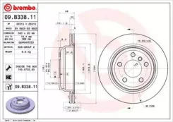 ���� ��������� UV Coated ������ ��� BMW 3, BMW 4 ���� brembo 09b33811 ����