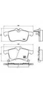 ������� ��������� �������� �������� ��� OPEL Astra, OPEL Zafira, OPEL Meriva brembo p-59-045 ����