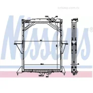 �������� ������� ���������� !. �������/�������� 900x697x48 Volvo FM9/12 (2001-> / 1998->) Nissens '65466A ����