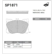 ������� ��������� �������� ����� Sangsin Brake SP1871 ����
