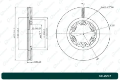 GR-21247 ���� ��������� ������������� G-Brake S0833-3251B ����