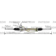 ����� ������� ��������������, 1 229 mm, VW Jetta II (19E, 1G2, 165) 84- GOLF III (1H1) 91- Vento (1H2) 91- 22 ���� Patron PSG3040 ����