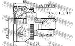 ���� �������� 33x57x36 Febest 2710S60A48 ����