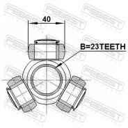 ������� 23x39.9 | ����/��� | Febest 2116CB320AT ����
