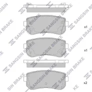 ������� ��������� �������� Hyundai Accent, KIA Rio 1.4i/1.6i 05 SP1850 ����