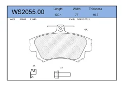 ������� ��������� �������� �������� ��� Mitsubishi Carisma, Volvo S40 I, Volvo V40 ��������� jeenice ws205500 ����