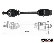 ��������� ��� �������� L HO8084A Honda CRV RD1 � 1995 �� 1998 ��� 26T*55 ABS50T 27T2T*40 605mm (CCL) ����