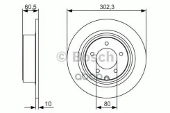���� ��������� ������ Mitsubishi Outlander XL/ JEEP Patriot (MK74) 302x10 [178Bosch0986479R07] ����