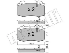 ������� ��������� �������� �������� Mercedes BENZ W203/ W211/ W220 [178Metelli2205635] ����
