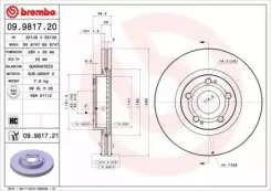 ���� ��������� Standard | ����� | Brembo 09.9817.20 ����