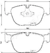 ������� ��������� �������� �������� �������� ��� BMW X6, BMW X5 Japanparts PA-0132AF ����