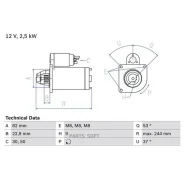 ������� PSA/FIAT Jumper/Boxer/Ducato 07- 2.5 kW Bosch 0986023120 Bosch 0986023120 ����