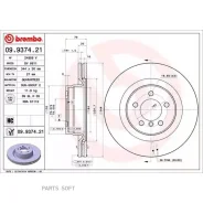 ���� ��������� LAND Rover RR Sport 02-12 4.4/3.0-3.6 Diesel �����. D=344 (� ����. 1 ��. ) Brembo 09937421 Brembo 09937421, ������ ����