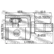 ���� Honda Civic VI-IX 95- �����. ����. Febest 0311-Esmtrh Febest 0311Esmtrh ����