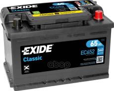  Classic 12V 65Ah 540A 278175175  ETN0  EN  B13 Exide . EC652 