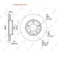 ���� ��������� ������������� (283x25), ����� Lynxauto BN1072 ����