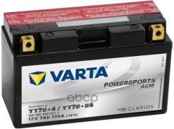   Powersports AGM [12V 7Ah 120A B00] 150x66x94mm  1 [+]  Y11 Varta . 507901012 