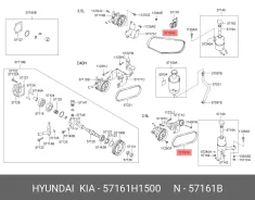 ������ ��������� Hyundai Terracan Hyundai/Kia 57161H1500 ����