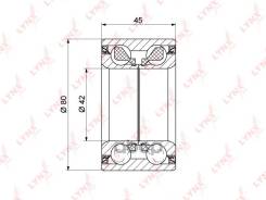 ����� ��������� LYNX WB1351 (42*80*45) LYNXauto ���. WB1351 ����