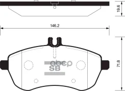 ������� �������� ��������! MB W204 1.8-2.3 07> Sangsin brake ���. SP2284 SP2284 ����