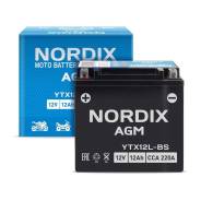 ����������� ��� ���� Nordix AGM YTX12L-BS, 12��, CCA 220, ��������������� ����