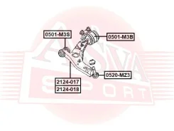 ����� �������� ������ ����� FORD Focus CB8 2011< ASVA 2124-018 ����