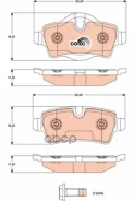 ������� ��������� �������� ���� MINI: MINI Cooper/Cooper D/Cooper S/John Cooper Works/One 06-, MINI Clubman Cooper/Cooper D/Cooper S/John Cooper Works 07-, MINI ������ Coop 34216772894 TRW ���. GDB1766 ����