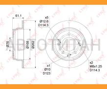 ���� ��������� ��������������� (262x10) | ��� | Hyundai i30(FD) 1.4-2.0D 07-12 / ix35 1.6-2.4 10- / Kia Ceed(ED) 1.4-2.0D 07-12 / Sportage(SL) 1.6D-2.4 10- [BN1047] ����
