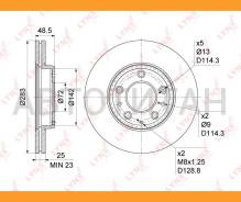 ���� ��������� ������������� (283x25) | ����� | Mazda 6(GG/Y) 2.0-2.3 02-07 [BN1072] ����