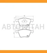 ������� ����. ���. Volvo S80 II 2,5-4,4/D 03/06->/ V70 III 2,0-3,2/D 03/06->/XC70 II 2,4/3,2 02/07-> Brembo P24077 ����