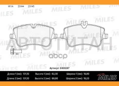 ������� ��������� �������� (��� ������� + �����) (����� Low-Metallic) (MB W203/209 00-) (TRW GDB1413) E400287 Miles E400287 ����