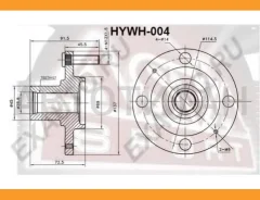 ������� ������ | ����� ����/��� | Hyundai/ Sonata EF 1998-2004 ASVA HYWH004 ����