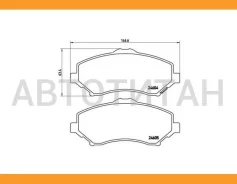 ������� ����. ���. Dodge Journey/Nitro 2.0-4.0 06.07->, JEEP Cherokee/Wrangler 2.8-3.8 04.07->, VW Routan 3.6-4.0 09.08-> Brembo P11025 ����