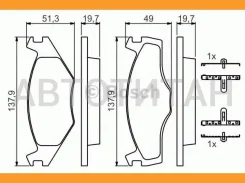 ������� �������� � VW Golf II/III 1.4-1.8/1.6-1.9TD 83-95/Passat 82-88 0 986 468 873 171 10 ����