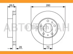 ���� ����. ���. ����. [280x28] 5 ���. Citroen Jumper 2.2/3.0/HDI 04/06->, FIAT Ducato 2.2/2.3/3.0/D 07/06->, Peugeot Boxer 2.2/3.0/HDI 04/06-> ����