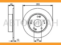 ���� ��������� ������ Honda Accord 2.0/2.4/2.2CTDi 03> 0 986 479 450 ����