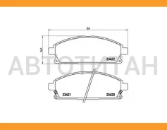������� �������� � Nissan Patfinder/X-Trail 97> P56040 GDB3167=685 002B-SX ����