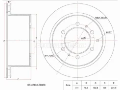 ���� ��������� ST-42431-60080, ������ ����