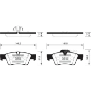 ������� ���������, ������ Mercedes-BENZ G III (463) (1989- )/ ML II (164) (2005-2011)/ R (251) (2005-2015) Sangsin Brake SP2190 Sangsin Brake SP2190 ����