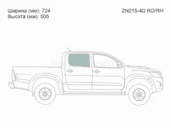 ������ ������� �������� (�����/ ������/ ���� �������) Toyota Hilux Pick Up 04-15, ������ ������ ����