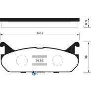 ������� ��������� Mazda 323 1.8 89-94/Suzuki Baleno 1.3-1.9 95-02 ������ Sangsin Brake SP1526 ����