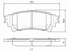 ������� ��������� (�����) Toyota Hilux Pick Up 15-20 / Fortuner 15- SAT ST-28-0339, ������ ����