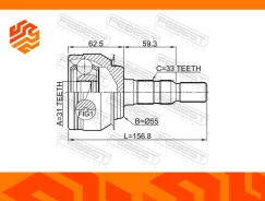 ���� �������� Febest 1010J300 ��������, �����/������ ����