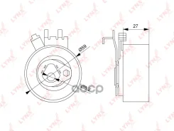 ����� �������� ����� ��� Volvo S40 I 1.6-2.0 99-04 / XC90 2.5T 02- / �1 LYNXauto ���. PB1151 ����