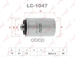 ������ �������� AUDI A3/A4/A5/TT TFSI 06-, SEAT Leon/Toledo, Skoda Octavia II/Superb TFSI 07-, VW Golf VI/Passat B6 07- LYNXauto ���. LC1047 ����