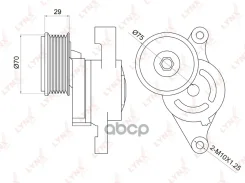 ���������� ����� ��������� ������������ Mazda 2(DY) 1.4-1.6 03> / 3(BK) 1.4-1.6 03-09 LYNXauto ���. PT3025 ����