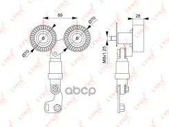 ���������� ����� ��������� ������������ BMW 5-SER (E39) 535i 98-03 / X5 (E53) 4.4i/4.6i 00-03 / ALT LYNXauto ���. PT3096 LYNXauto ����