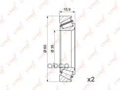 ��������� ������� ������ �-� 2��. | ����� | Daewoo Matiz (M100, M2_) 98- / Chevrolet Spark (M100, M2_) 00- LYNXauto ���. WB1245 ����